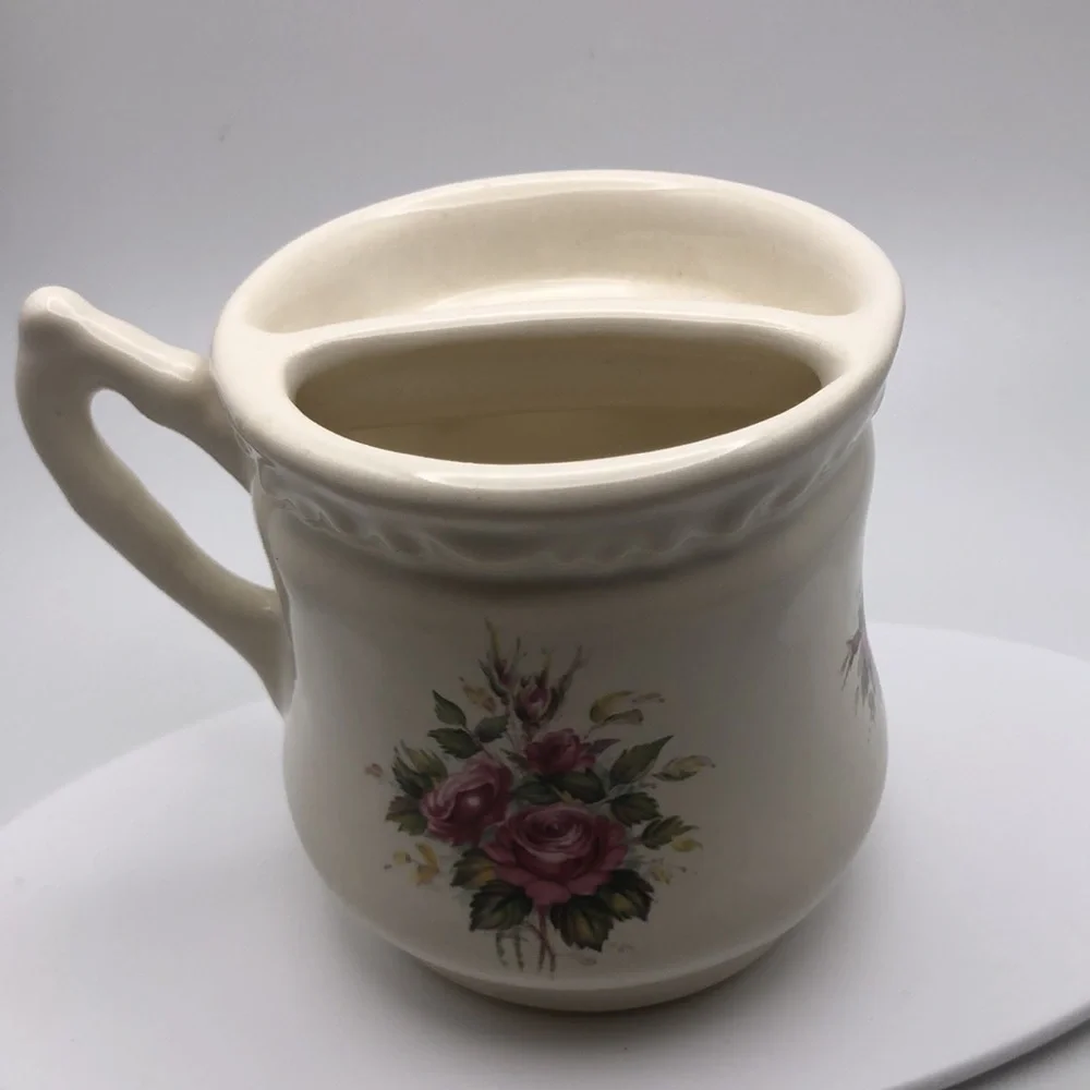 VTG Hand Painted by VB Athena California USA  Cup/ Mug Floral 50’s